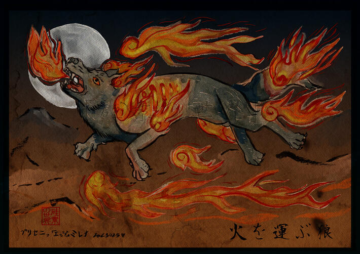 The wolf that carries fire