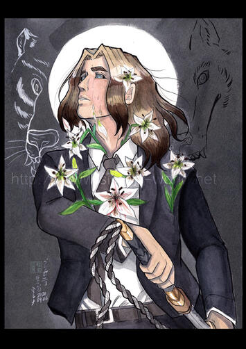 FdA - White lily garden